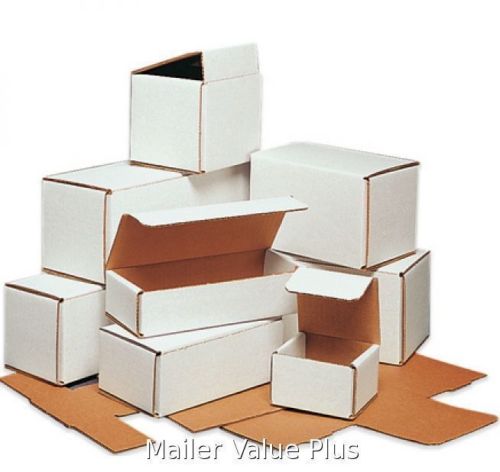 100 - 6 x 2 x 2 White Corrugated Shipping Mailer Packing Box Boxes