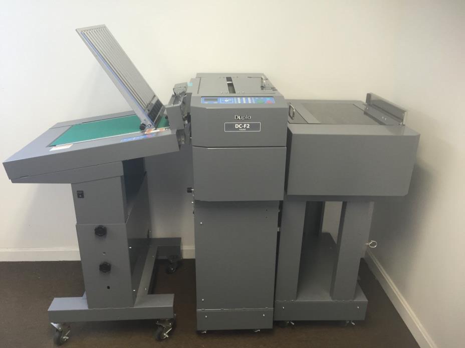 DUPLO DC-646 ITEGRATED FOLDING SYSTEM, DC-F2, IN LINE FOLDING CREASING CUTTING