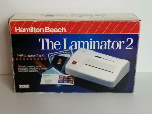 Hamilton Beach The Laminator 2 With Luggage Tag Kit -Mod 80800