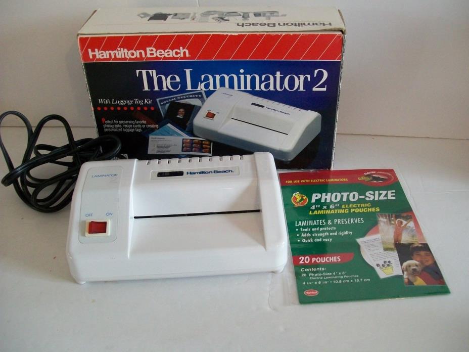 HAMILTON BEACH - LAMINATOR2 PHOTO  F1-1