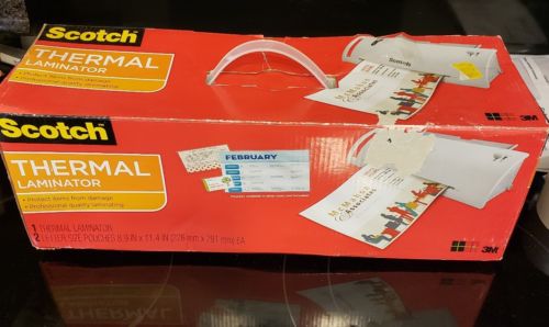 Scotch Thermal Laminator Laminating Machine 2 Roller System Fast Warm up BNIB
