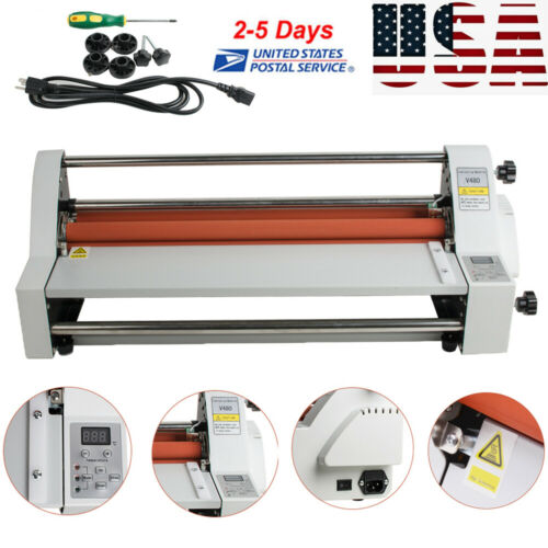 Electronic 450mm Single&Dual Sided Hot and Cold Roll Laminating Machine Easy