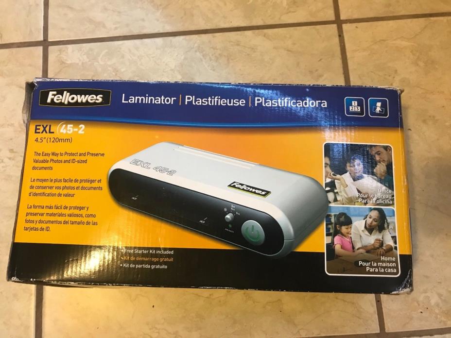 Fellowes Laminator EXL 45-2 Photo & ID Hot Cold EXL 45-2 Personal Office