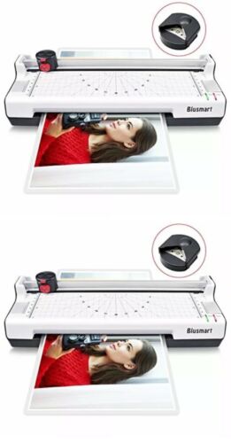 2 Pack 4 in 1 Blusmart Laminator A4 Trimmer Corner Rounder 10 Laminating Pouches