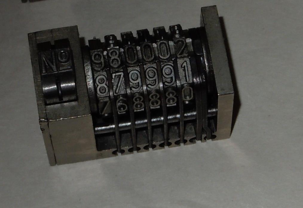 Dold Model 18 Mirror Image numbering machine