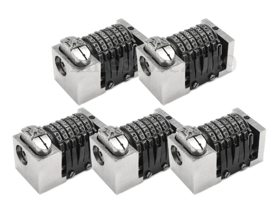 Skip 5 Forward Numbering Machines for Heidelberg and More - set of 5 machines