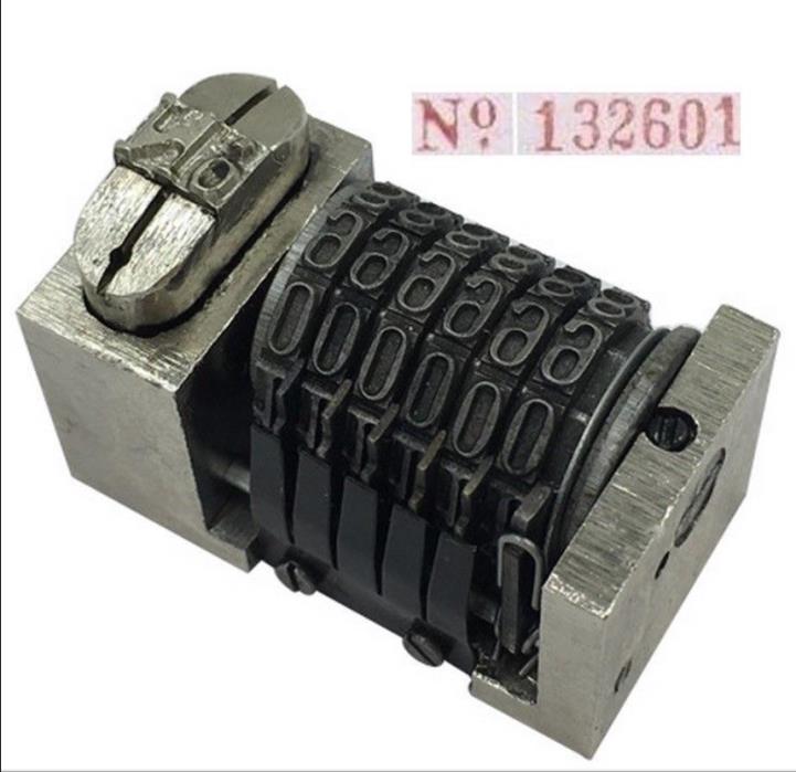 Skip 3 Numbering Machine Set - 6 Digits Forward - set of 3 machines