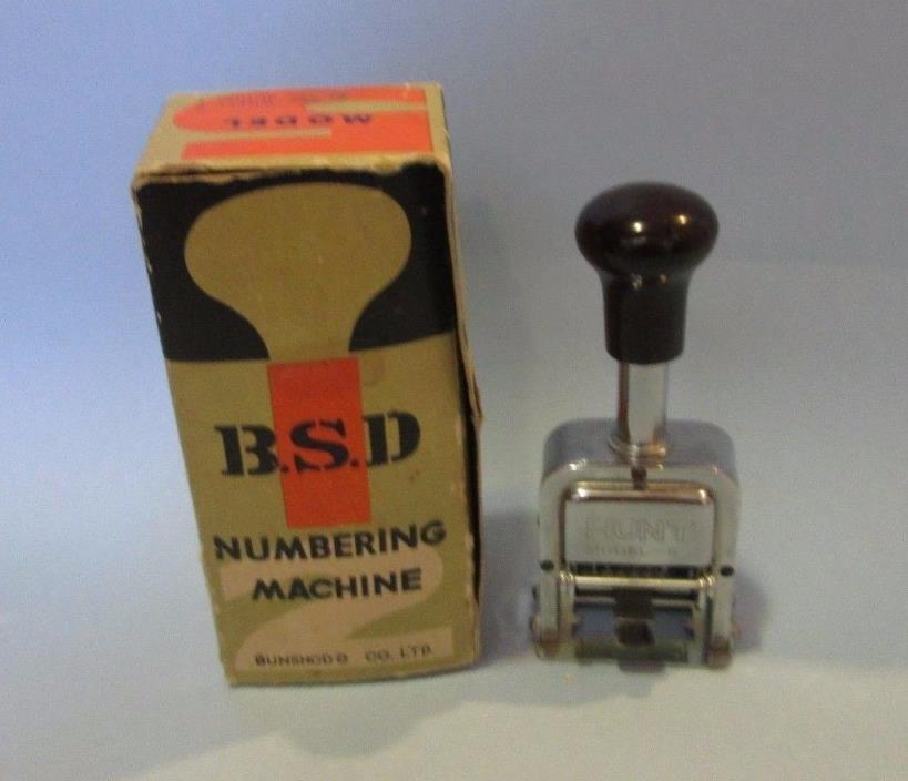 Vintage Numbering Machine, Model 5, Numbering Machine, Metal Numbering Machine