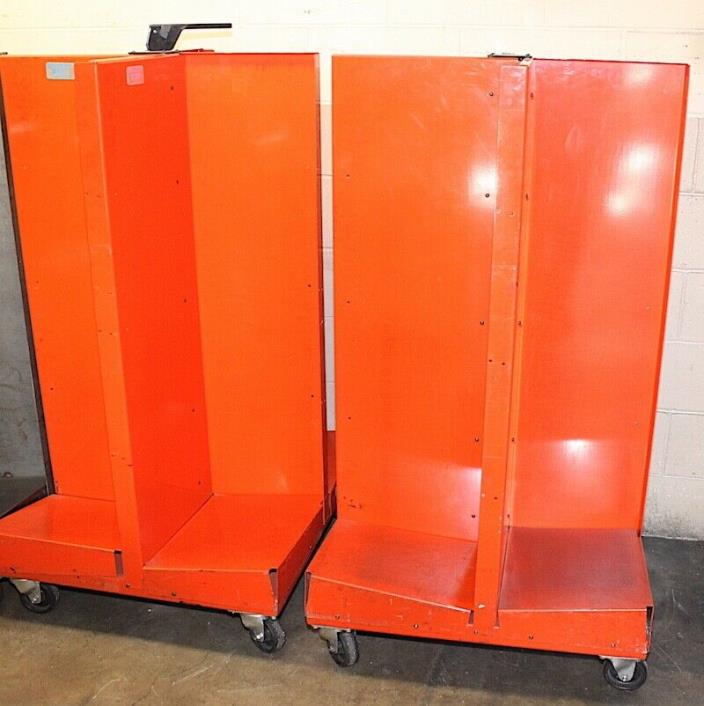 Kansa, four-stack newspaper carts, with wheels. Gently used. $220 EACH. 8 avlb.