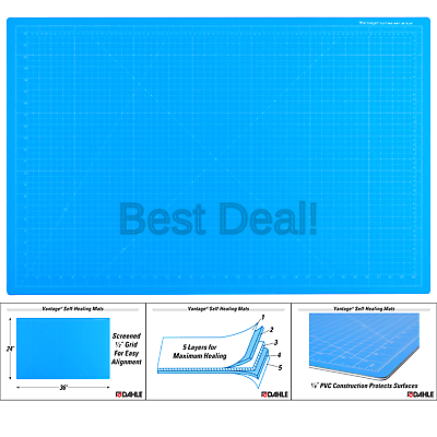 Dahle Vantage 10693 Self-Healing 5-Layer Cutting Mat Perfect for Crafts and S...