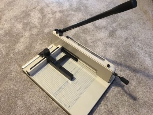 Heavy Duty 858 A4 Size Stack Paper Cutter Metal Ream Guillotine Brand New