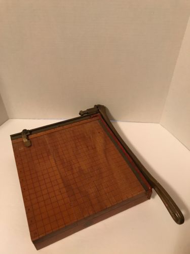 Vintage Ingento Paper Cutter No 3  10” X 10” With 12” Blade