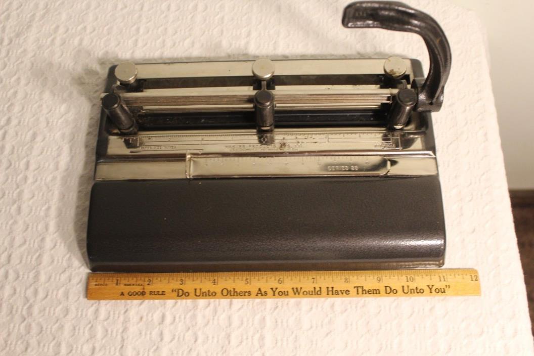 Vintage Master Products 3 Hole Punch Made in the USA