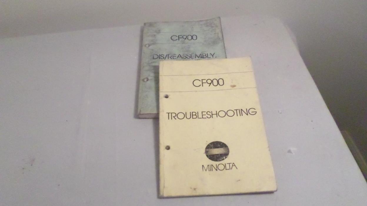 2 Vintage Minolta CF900 Troubleshooting & Dis/reassemble Adjust. Service Manuals