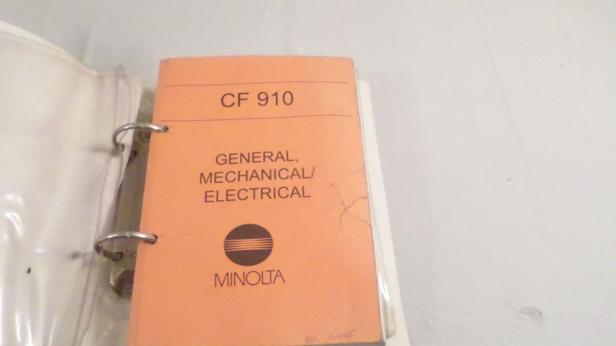 Vintage Minolta CF 910 Service Manual 1154-7990-11
