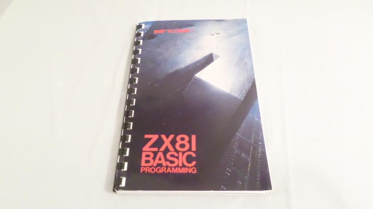 1982 Sinclair ZX8I Basic Programming SC by Steven Vickers