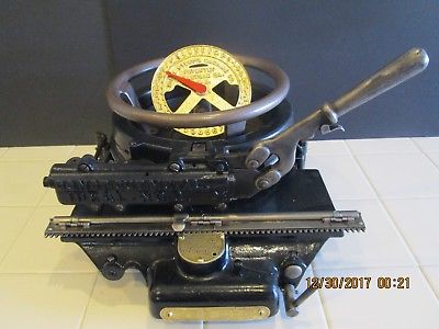 Vintage Stencil Cutting Machine IDEAL #2 Letters & Numbers Excellent condition
