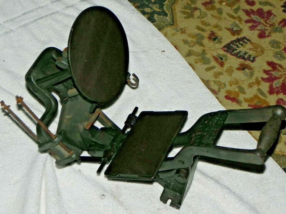 VINTAGE/ANTIQUE - KELSEY PRINTING PRESS - 3 X 5  - CAST IRON - VERY SOLID