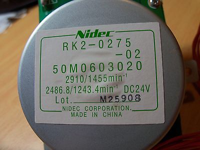 NIDEC DC24V MOTOR (50M0603020) for commercial printers (8-pin connector)