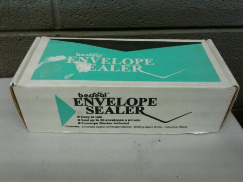 Vintage NOS Besseal Envelope Sealer Seal Up to 30 Envelopes A Minute (d31) (dd)