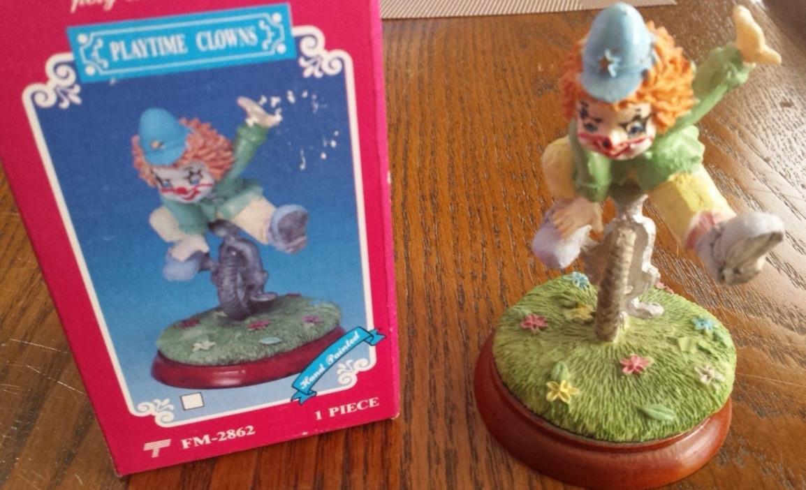 Playtime Clowns Figurine - Clown on Unicycle