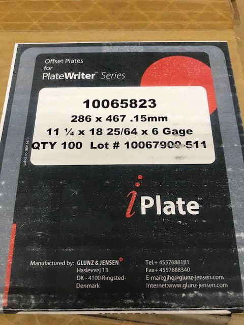 iPlate Glunz & Jensen Printing Plates 18-25/64 x 11-1/4