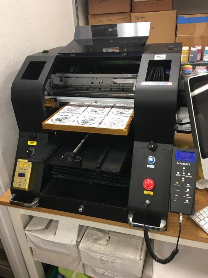 LOGOJET PRO H4 2400- FLATBED DIRECT TO SUBSTRATE PRINTER, with tons of extras