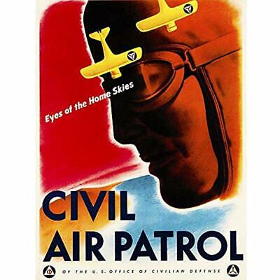 Propaganda Political Military Civil Air Patrol Pilot USA Unframed Wall Art Print