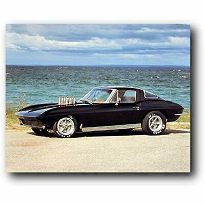 1963 Corvette Coupe Classic Vintage Car Art Print Poster (16x20) Chevy Posters