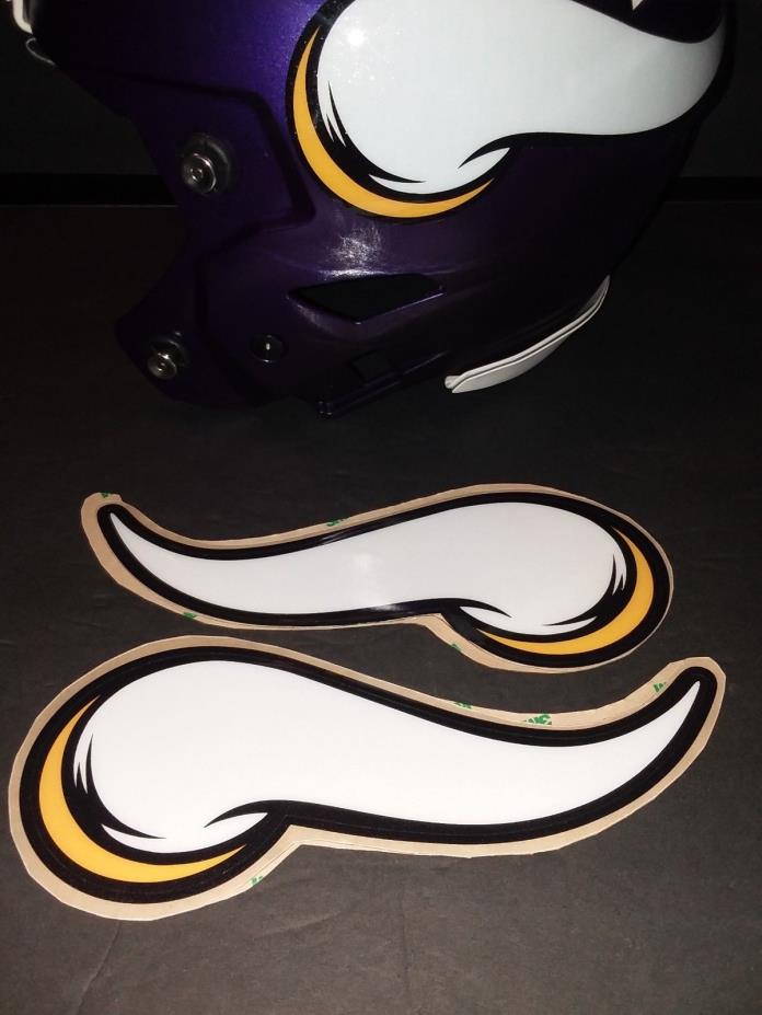 Minnesota Vikings Football Helmet Decals Full size(Glitter) 3M 20mm