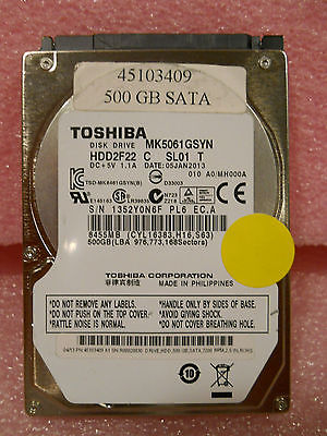 XEROX FIERY 500GB HARD DRIVE P/N 45103409