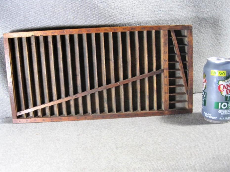 Printer`s Small 11 x 14 In.Type Drawer Tray Letterpress No.3045 Markings
