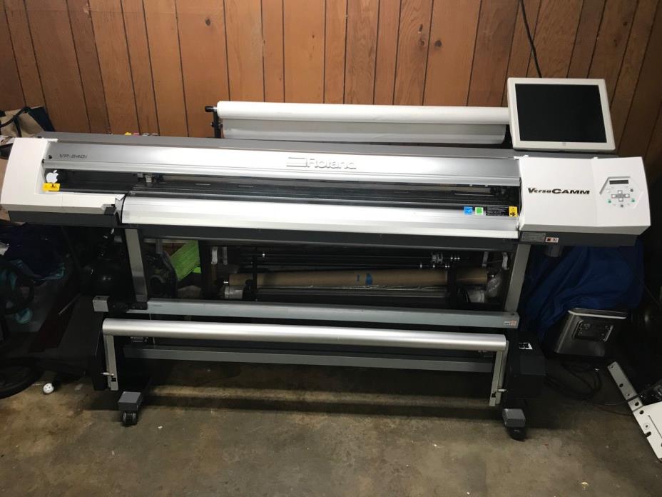 Roland Versacamm VP-540i with take-up unit/TwoLaminators/Computer/print material