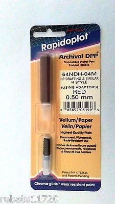 Rapidoplot Archival DPP  64NDH-04M Red 0.50mm HP Drafting H Style