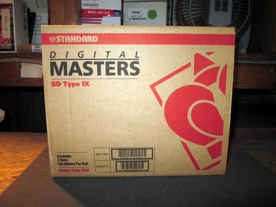 ~NEW~Standard Digital Masters 3328 SD Type IX (2 Rolls 125 Meters Per Roll)