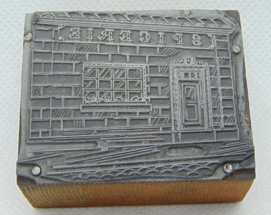 Vintage Printing Letterpress Printers Block Spicerie