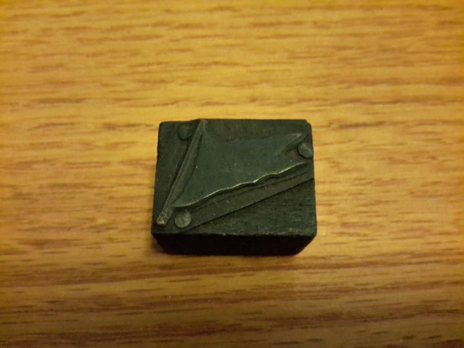 Vintage Printing Letterpress Printers Block Pennant Flag