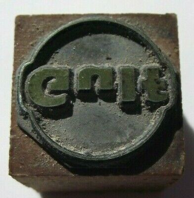GULF GAS STATION AND OIL   ANTIQUE WOOD LETTER PRESS PRINT BLOCK