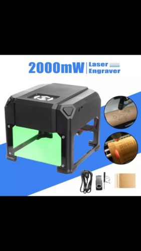2000mw Laser Engraving Machine DIY Logo Printer Desktop Engraver USB 80*80mm SU