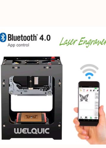 Laser Engraver DIY Engraving Printer Machine Bluetooth USB + Protective Glasses