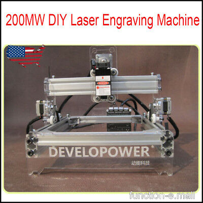 USA DIY 170*200mm Laser Engraving Machine Cutter For Wood Plastic Paper Bamboo