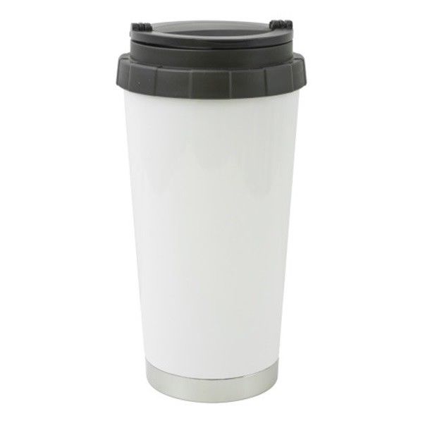 Blank 16 oz White Stainless Steel Sublimation Coated Thermos