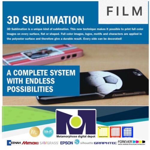 3D Sublimation Heat Transfer Film 10 Sh 8.5x11 for Vacuum heat Press Machine