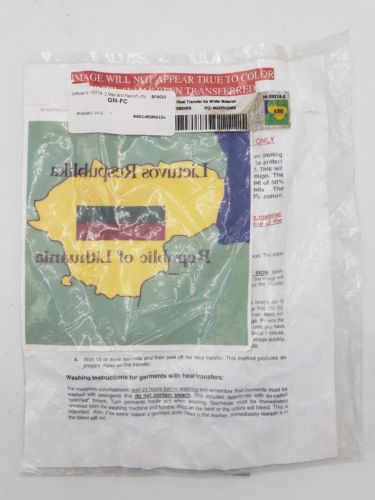 3D Rose 2 Map + Flag Republic Of Lithuania Iron On Heat Transfer Paper 6