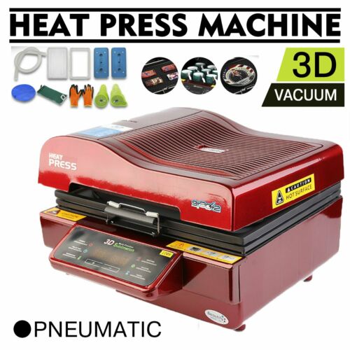 Heat Press Machine 3D Vacuum Sublimation Transfer Cases Mugs Cups Printer NEW BE