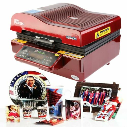 3D Sublimation Vacuum Heat Press Printer Transfer For Phone Case Plates Mug NBE