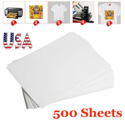 500 Sheets A4 Sublimation Heat Transfer Paper for inkjet Printer Sublimation ink
