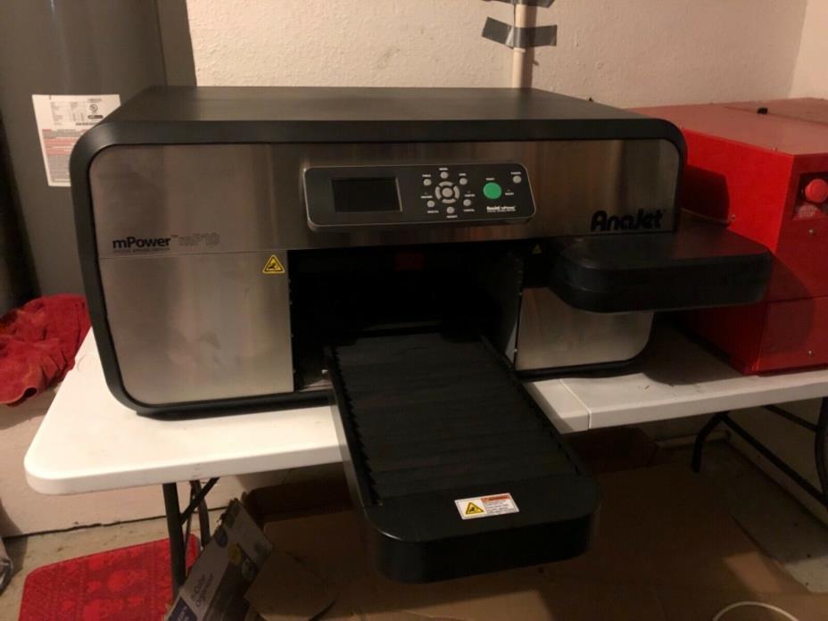 AnaJet MP10I DTG  Printer; With garment prep machine included (no Int shipping)