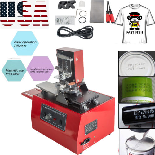 Electric Pad Printer Printing Machine T-Shirt Ink Print PVC MUG Ball Pen Device