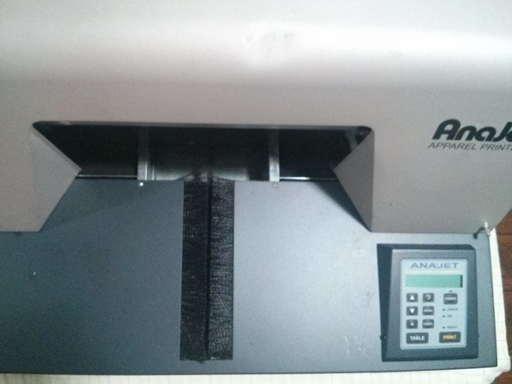 ANAJET FP-125 DTG T-SHIRT PRINTER. Needs New Ink & Print Head. Parts or Repair.